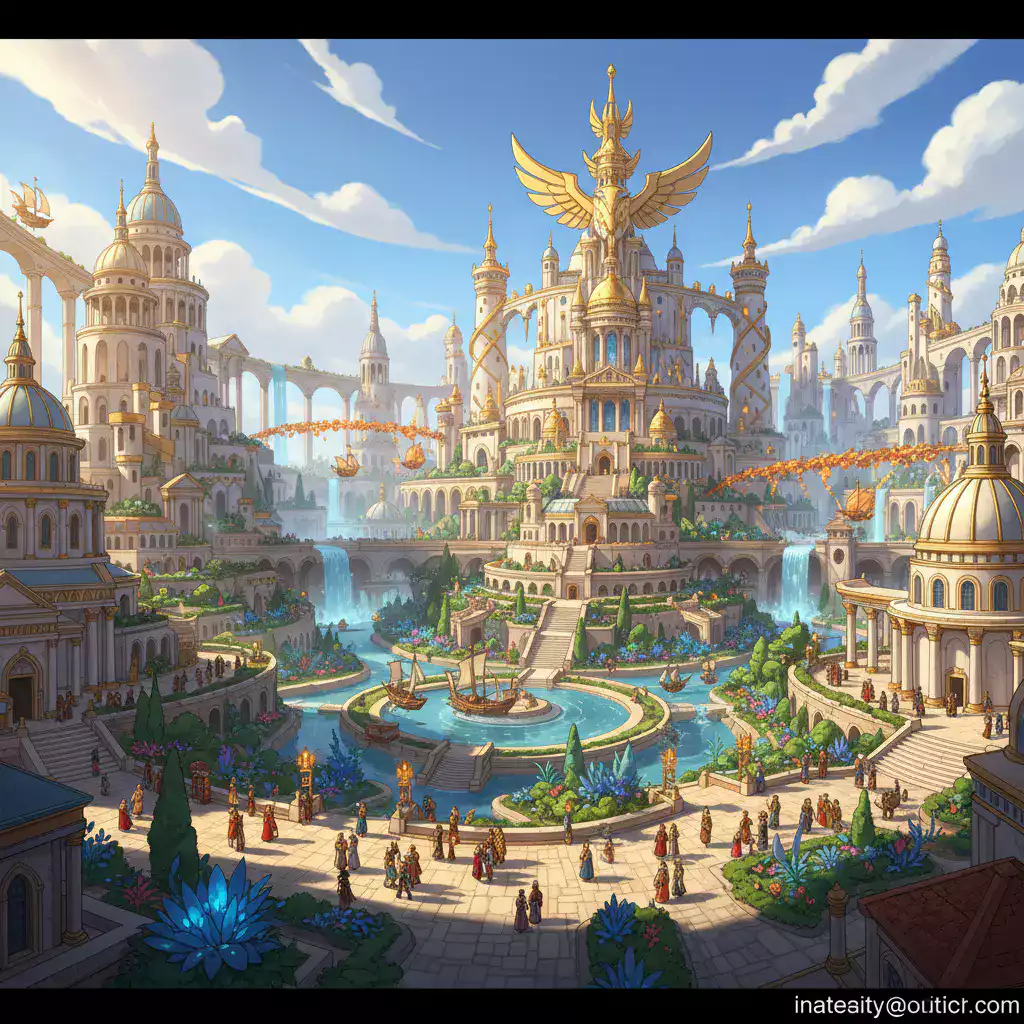Panoramic view of the Empire's capital city